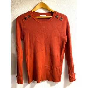 Staccato Terracotta waffle Knit Sweater size medium